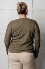 Load image into Gallery viewer, ONE ELEVEN NORTH On a Roll Ribbed Knit V Neck Long Sleeve Top