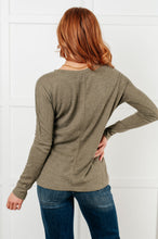 Load image into Gallery viewer, ONE ELEVEN NORTH On a Roll Ribbed Knit V Neck Long Sleeve Top