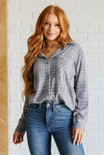 Load image into Gallery viewer, Plaid Button Up  Long Sleeve Top Front