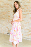 Andree By Unit Pastel Petals Floral Midi Dress