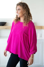 Load image into Gallery viewer, White Birch Pink Thoughts Chenille Blouse