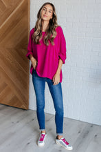 Load image into Gallery viewer, White Birch Pink Thoughts Chenille Blouse