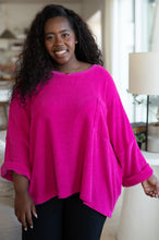 Load image into Gallery viewer, White Birch Pink Thoughts Chenille Blouse