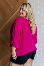 Load image into Gallery viewer, White Birch Pink Thoughts Chenille Blouse