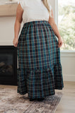 JODIFL Plaid Perfection Maxi Skirt