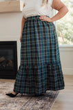 JODIFL Plaid Perfection Maxi Skirt