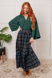 JODIFL Plaid Perfection Maxi Skirt