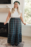 JODIFL Plaid Perfection Maxi Skirt