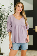 Load image into Gallery viewer, ONE ELEVEN NORTH Pleasantly Perfect Bubble Sleeve Peasant Blouse