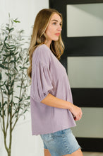 Load image into Gallery viewer, ONE ELEVEN NORTH Pleasantly Perfect Bubble Sleeve Peasant Blouse