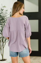 Load image into Gallery viewer, ONE ELEVEN NORTH Pleasantly Perfect Bubble Sleeve Peasant Blouse