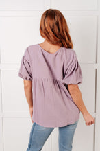 Load image into Gallery viewer, ONE ELEVEN NORTH Pleasantly Perfect Bubble Sleeve Peasant Blouse