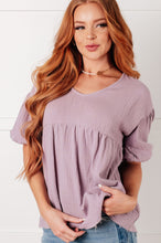Load image into Gallery viewer, ONE ELEVEN NORTH Pleasantly Perfect Bubble Sleeve Peasant Blouse