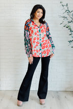 Load image into Gallery viewer, ONE ELEVEN NORTH Presupposed Ideas Mixed Print Button Up Blouse