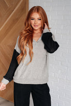 Load image into Gallery viewer, Sew In Love Pull Up Your Sleeves Color Block Hoodie -9/13/2024