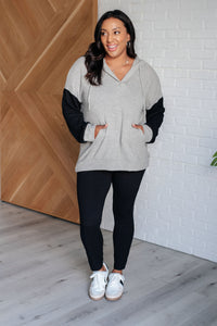 Sew In Love Pull Up Your Sleeves Color Block Hoodie -9/13/2024