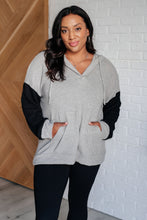 Load image into Gallery viewer, Sew In Love Pull Up Your Sleeves Color Block Hoodie -9/13/2024