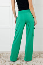 Load image into Gallery viewer, RAE MODE Race to Relax Cargo Pants in Emerald Green