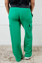 Load image into Gallery viewer, RAE MODE Race to Relax Cargo Pants in Emerald Green