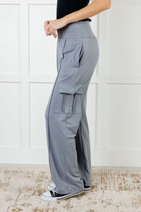 RAE MODE Race to Relax Cargo Pants in Rhino Grey