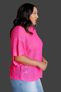 Open Knit Top Side