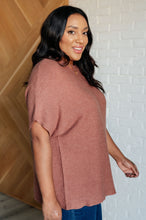 Load image into Gallery viewer, One Eleven North Relaxing Away Dolman Sleeve Knit Top in Coffee