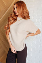 Load image into Gallery viewer, ONE ELEVEN NORTH Relaxing Away Dolman Sleeve Knit Top in Taupe