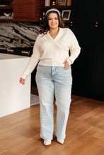 Load image into Gallery viewer, One Eleven North Requisite Request Surplice Crop Sweater