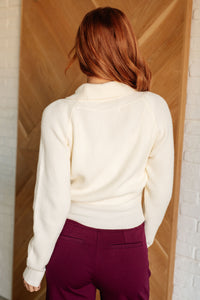 One Eleven North Requisite Request Surplice Crop Sweater