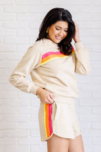 Load image into Gallery viewer, One Eleven North Retro Rainbow Shorts Set in Tan