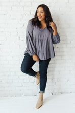 Load image into Gallery viewer, ANDREE BY UNIT Sassy Swing Top in Charcoal