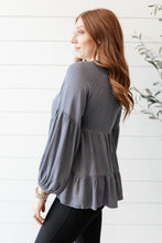 Load image into Gallery viewer, ANDREE BY UNIT Sassy Swing Top in Charcoal