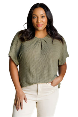 Detail Lace Back Top Front
