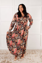 Load image into Gallery viewer, ONE ELEVEN NORTH Send it Over Faux Wrap Maxi Dress