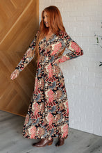 Load image into Gallery viewer, ONE ELEVEN NORTH Send it Over Faux Wrap Maxi Dress