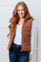 Load image into Gallery viewer, One Eleven North Set Me Up Corduroy Puffer Vest