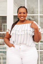 Load image into Gallery viewer, Andree By Unit Set Yourself Free Striped Top