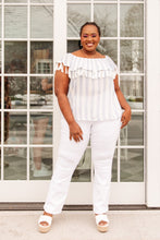 Load image into Gallery viewer, Andree By Unit Set Yourself Free Striped Top