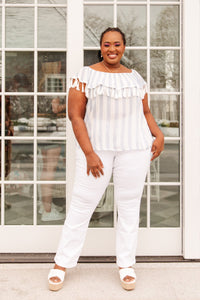 Andree By Unit Set Yourself Free Striped Top