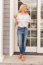Load image into Gallery viewer, Andree By Unit Set Yourself Free Striped Top