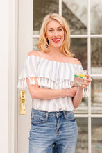 Load image into Gallery viewer, Andree By Unit Set Yourself Free Striped Top