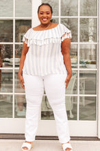 Load image into Gallery viewer, Andree By Unit Set Yourself Free Striped Top