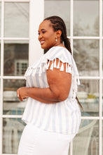 Load image into Gallery viewer, Andree By Unit Set Yourself Free Striped Top