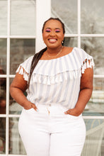 Load image into Gallery viewer, Andree By Unit Set Yourself Free Striped Top