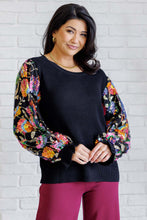 Load image into Gallery viewer, HAPTICS She is the Party Floral Sequins Mesh Sleeve Top