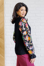 Load image into Gallery viewer, HAPTICS She is the Party Floral Sequins Mesh Sleeve Top