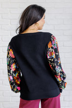 Load image into Gallery viewer, HAPTICS She is the Party Floral Sequins Mesh Sleeve Top