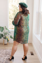 Load image into Gallery viewer, Jodifl Shimmering Splendor Sequin Shirt Dress