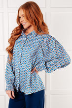 Load image into Gallery viewer, ONE ELEVEN NORTH Skies Above Patterned Button Up Shirt