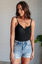 Load image into Gallery viewer, ONE ELEVEN NORTH Snap it Up Spaghetti Strap Bodysuit